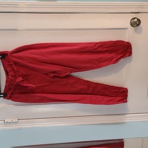 High wasted tie pants